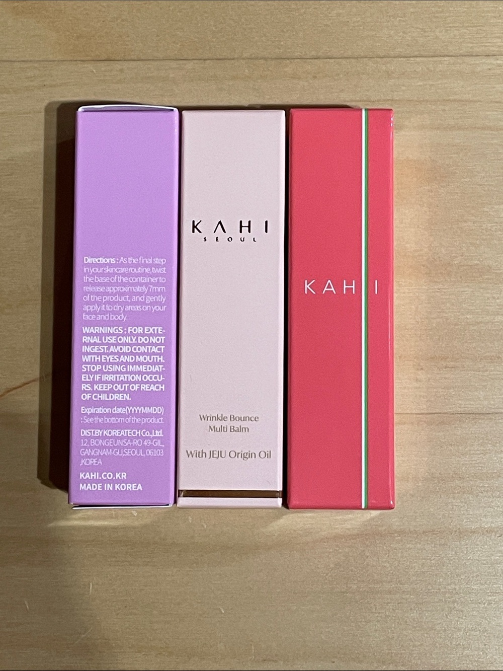 KAHI Wrinkle Bounce Multi Balm + Eye Balm Bundle Set 3pcs K-Beauty - Picture 3 of 3